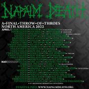 NAPALM DEATH North American Tour Stars  Today