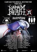 NAPALM DEATH announces 'Campaign For Musical Destruction Tour 2022'