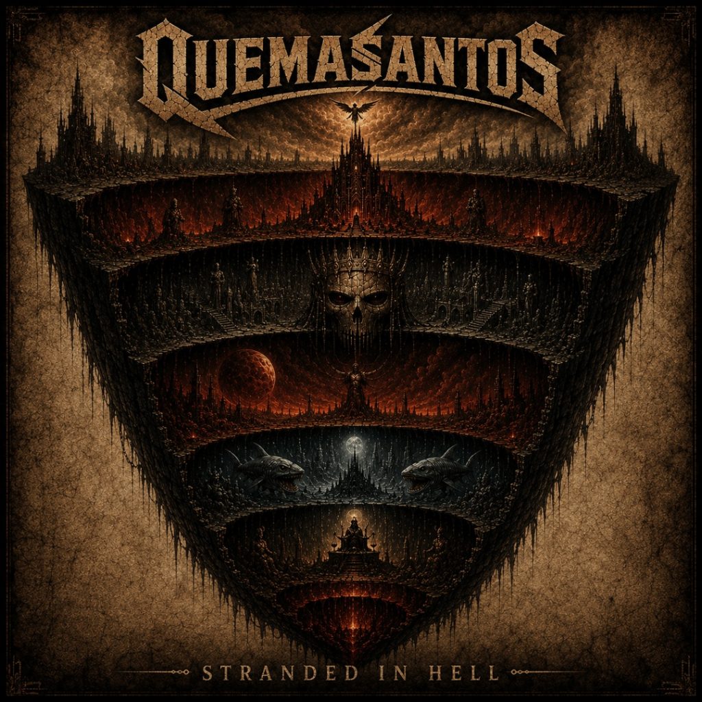 QUEMASANTOS – One Foot In Hell Lyric Video Features Juancho Gómez From Stranded In Hell